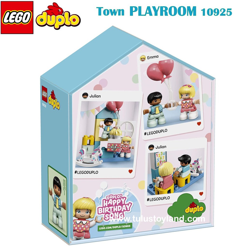 LEGO Original DUPLO Town Playroom 10925 Bedroom 10926 Pizza Stand 10927 ASLI Mainan Susun Balok