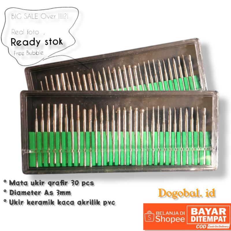 Mata bor cun ukir grafir engraving Mata bor ukir keramik batu Bor mini grinder isi 30 Mata bor tuner