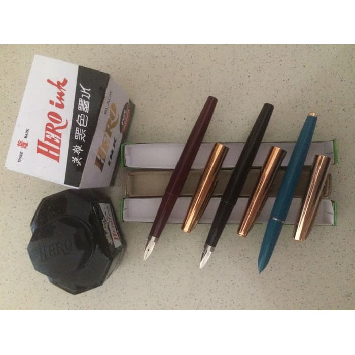 

Hero Ink Calligraphy Set. Pena Tinta / Pulpen Kaligrafi Terlengkap !