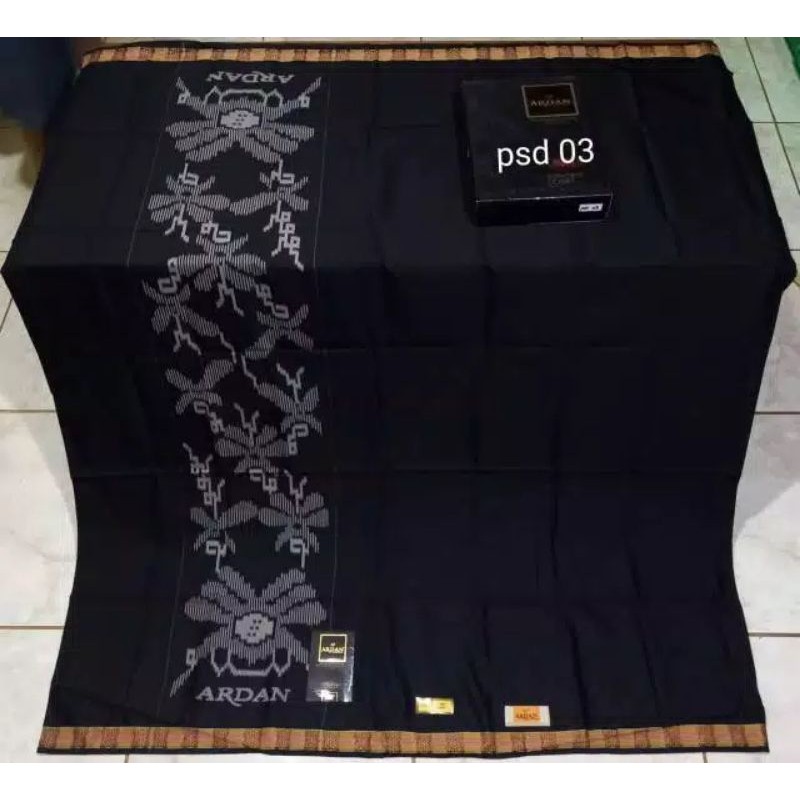 Sarung ardan ketjubung hitam polos psd istimewa ardan husus hitam sarung hitam Motif BHS (Bisa COD)
