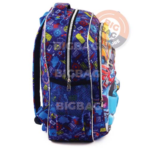 PTS - Ransel Sekolah Anak Cowo / Laki Laki Karakter  - 4D Emboss Space Clarity Hologram - Tas 4D Timbul Tas Timbul