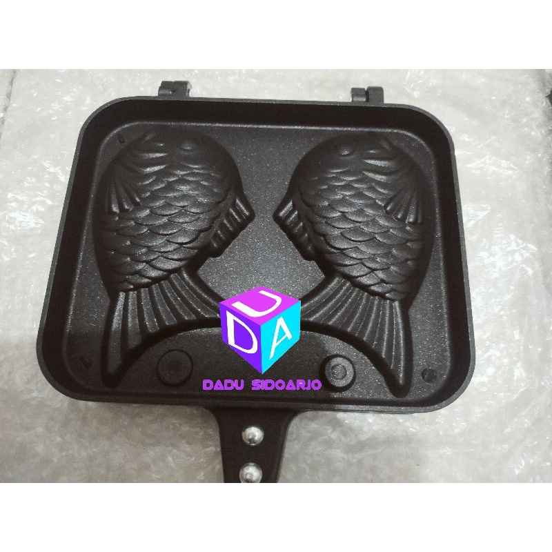 teflon cetakan kue bentuk ikan anti lengket TAIYAKI MAKER WAFFLE
