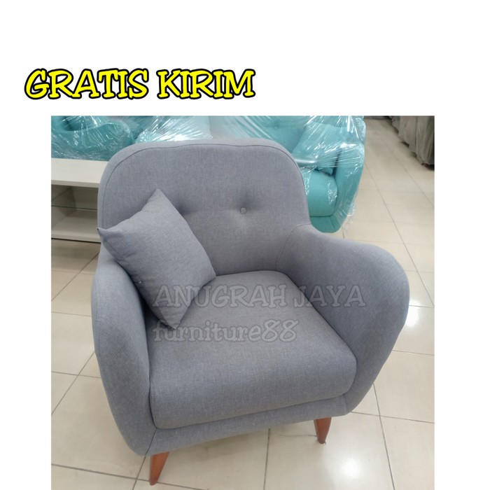Sofa Puma 1 Dudukan / Sofa 1 Seater /  Sofa Minimalis / Sofa Retro / Sofa Tamu / Sofa Mewah / Sofa M