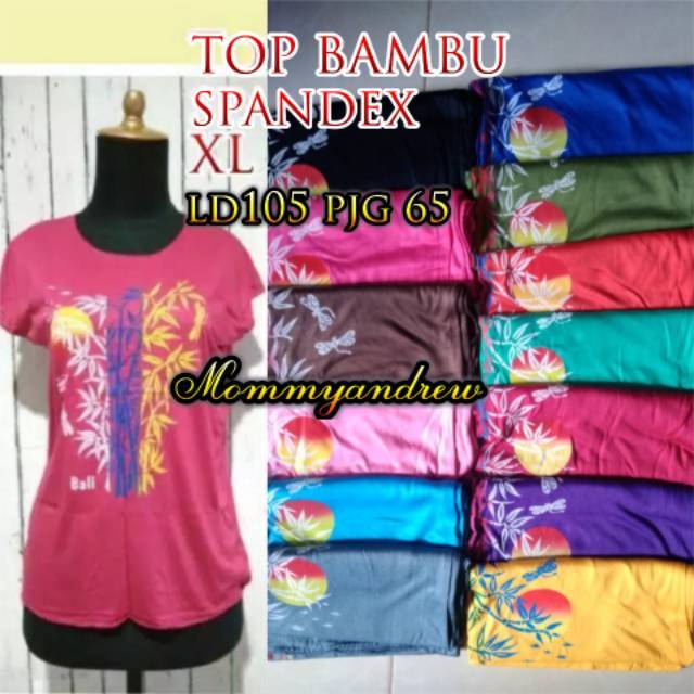 Top kaos bambu Bali L dan XL Kwalitas Bagus Lembut
