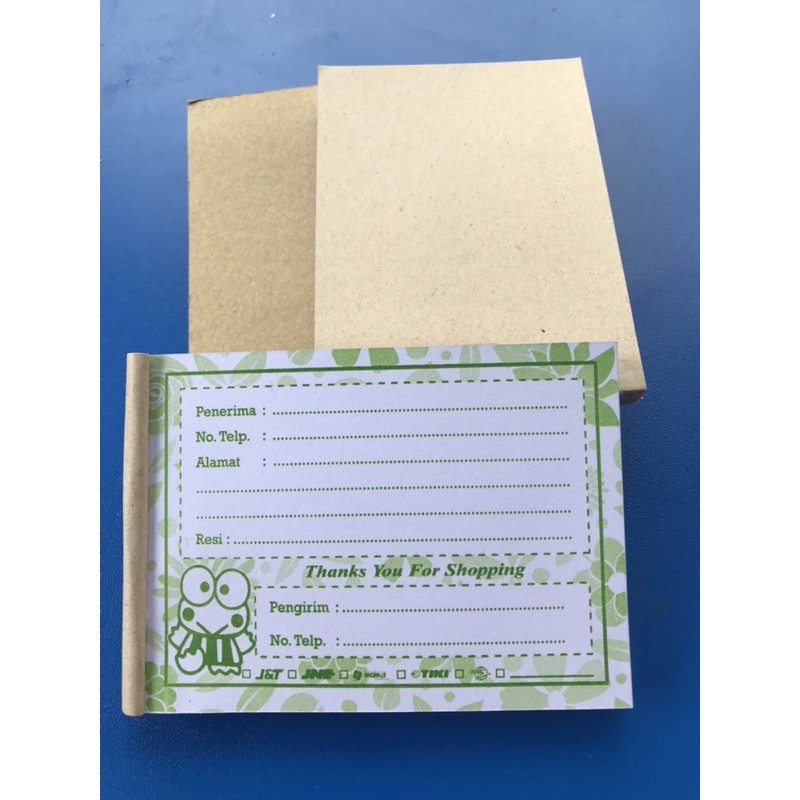 

Lebel pengiriman motif keropi