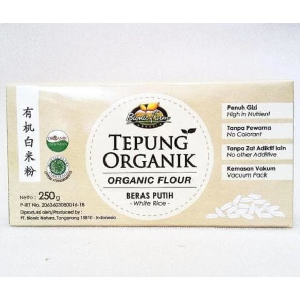 

Bionic Farm Organic White Rice Flour | Tepung Beras Putih Organik 250g