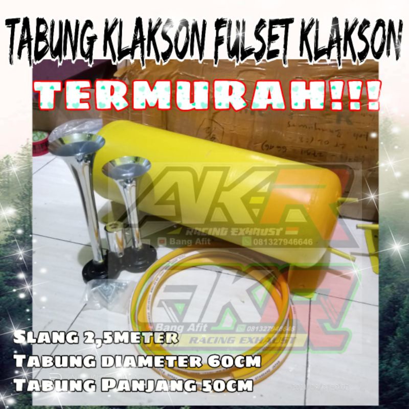 Klakson hino rk (fullset tabung klakson dan klakson hino rk)