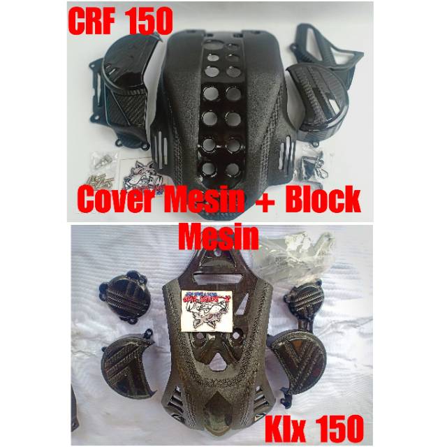 Cover Pelindung Mesin Block Rangka CRF150 L KLX D-Tracker Tutup Engine Cover Block Rangka CRF 150 L