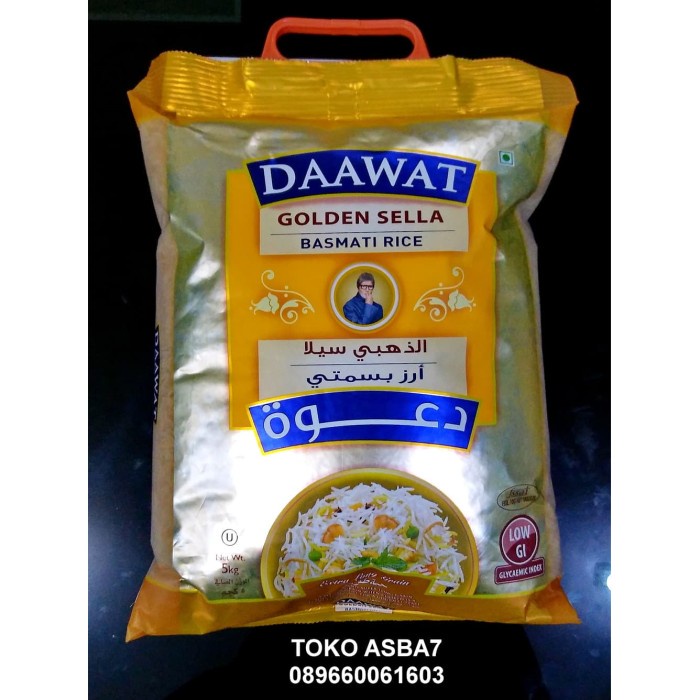 

978Eq10W Golden Daawat Sella Basmati Rice 5Kg WQ12