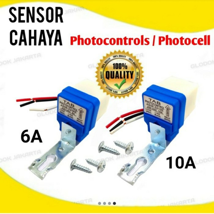 photocell sensor cahaya 6A  10A / sensor cahaya - 6