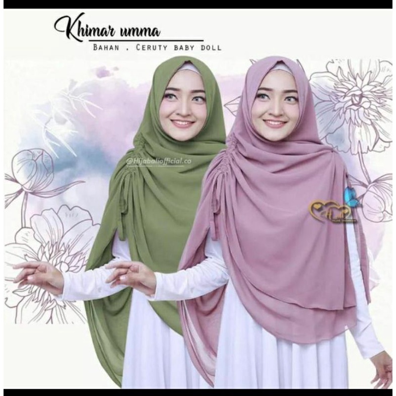 jilbab Khimar jumbo jilbab 2 Layer hijab syar'iseruti baby dol