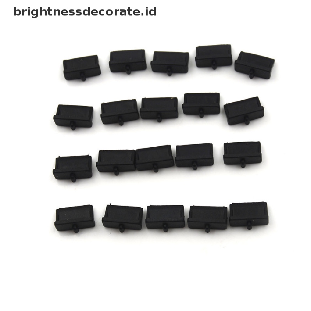 [birth] 20pcs Soft Plastic USB Port Plug Cover Cap Anti Dust Protector for Female End [ID]