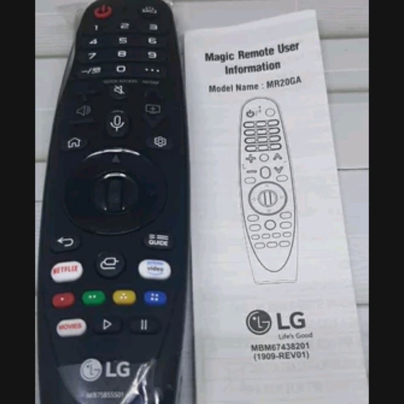 REMOTE REMOT SMART TV LG MAGIC MR20GA AKB75855501 ORIGINAL ASLI