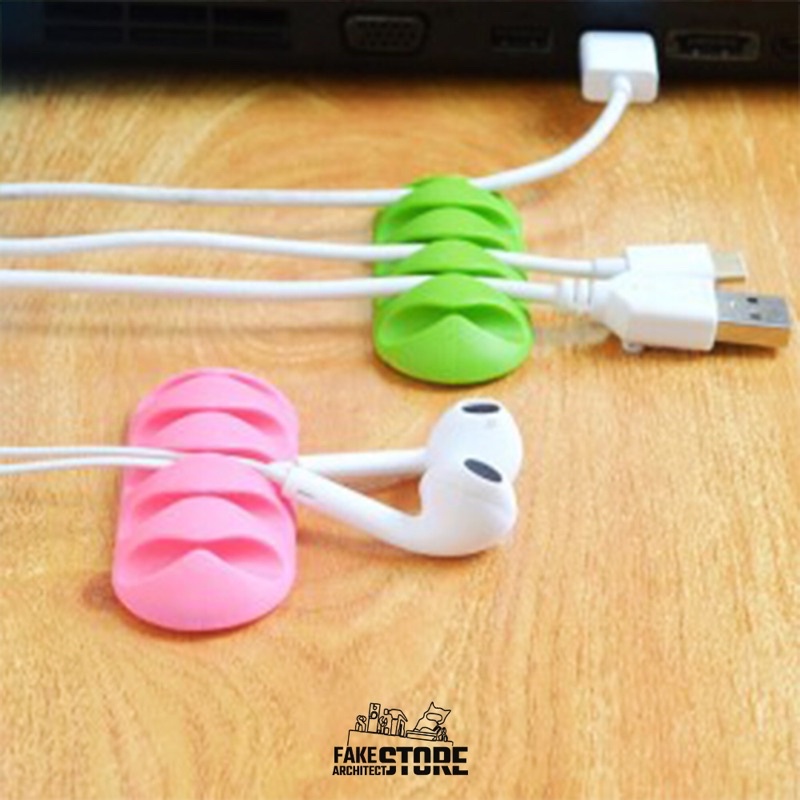 Kabel Organizer Klip Organizer Kabel Organizer Warna-Warni Organizer Serbaguna