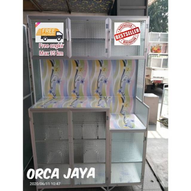  RAK  PIRING  3 PINTU BAWAH  KERAMIK rak  piring  3 pintu lemari 