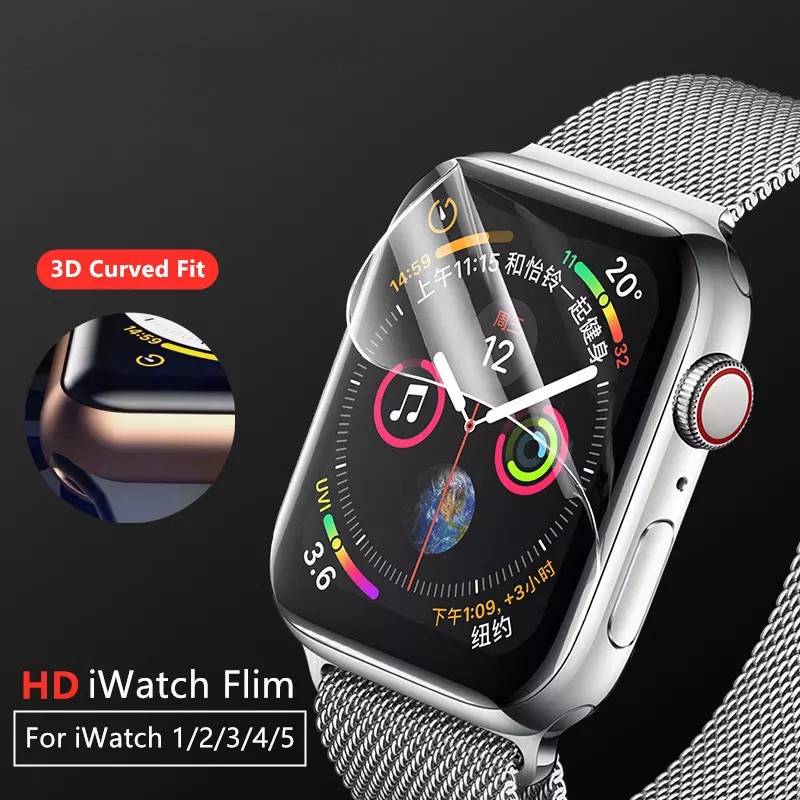 3PCS Screen Protector for Apple Watch 38/40/42/44mm Hydrogel Protective Film For Apple Watch 5/4/3/2/1 Screen Film for Iwatch 6 SE