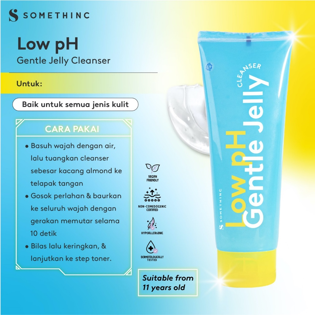 SOMETHINC Low pH Gentle Jelly Cleanser - Sabun Cuci Muka Semua Jenis Kulit