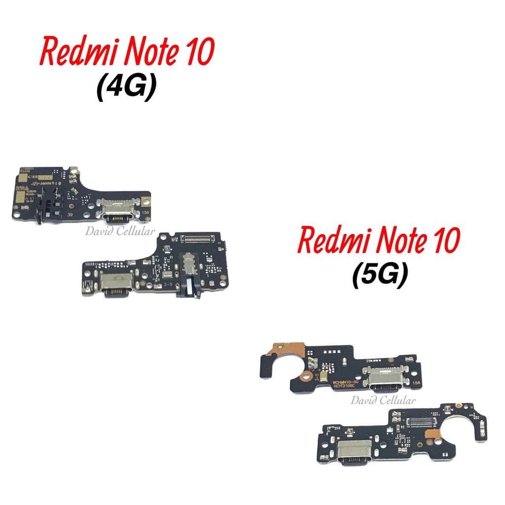 PCB XIAOMI REDMI NOTE 10 4G & REDMI NOTE 10 5G - PAPAN KONEKTOR CAS
