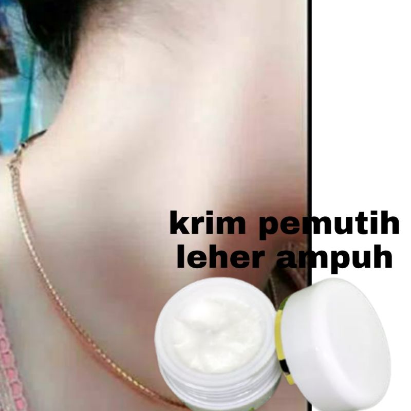 krim pemutih leher ampuh mengencangkan kulit leher anti wajah putih leher hitam
