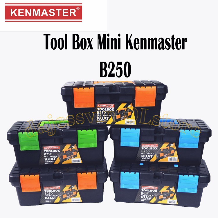 KENMASTER Tool Box Mini B250 - ToolBox Tempat Menyimpan Alat Perkakas Pertukangan Serbaguna Termurah