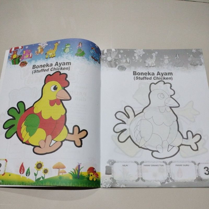 buku mewarnai lebar boediono 24 halaman full colour 20x29cm