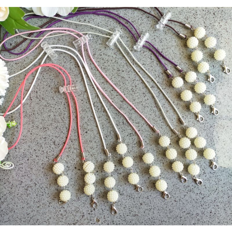 STRAP MASKER KALUNG MASKER 2IN1 BERRY