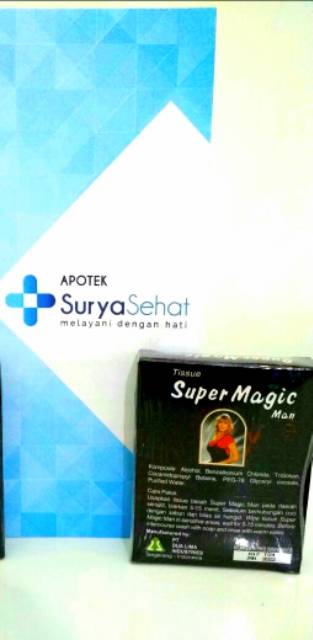 Tissue Super Magic Man isi 3 atau 6 sachet - Tissue Magic - Tisu Magic - Magic Power