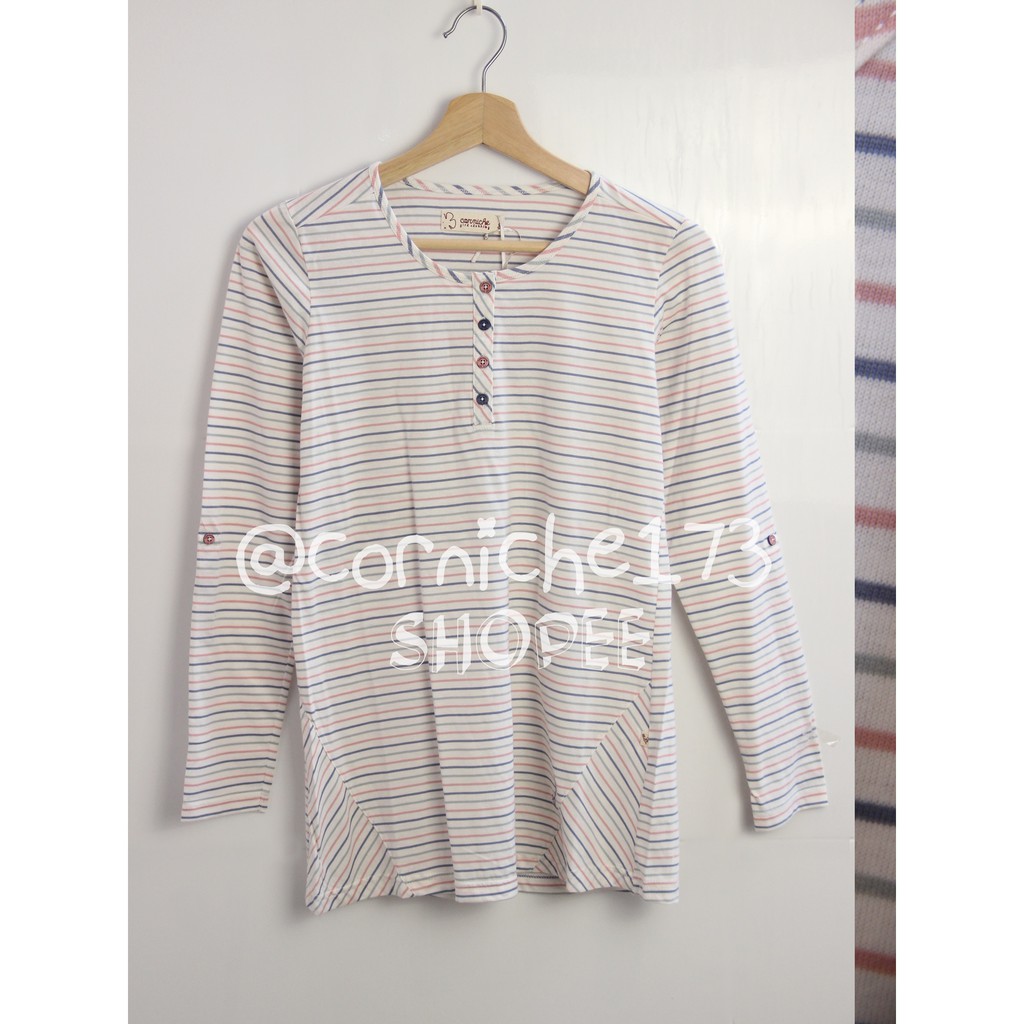 Corniche Varia Tee (Stripe) Blue - TK231181