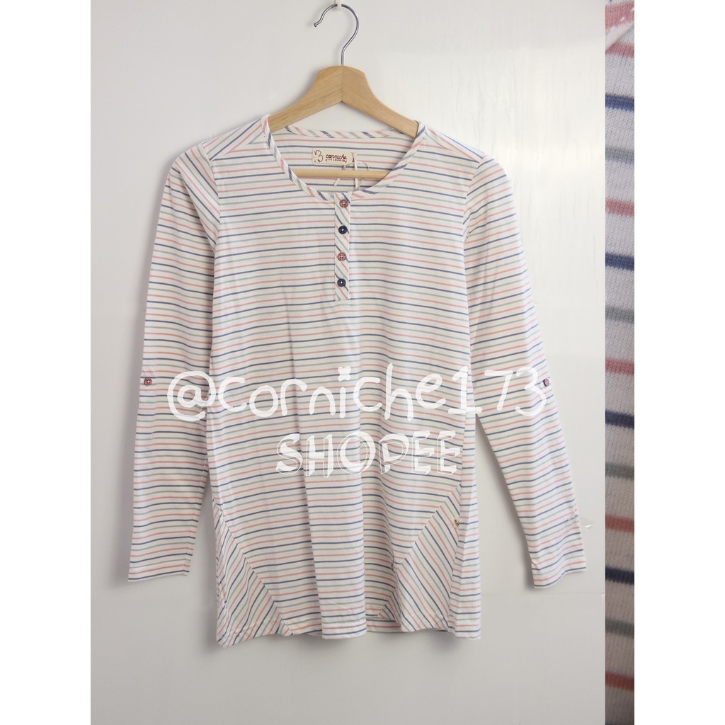 Corniche Varia Tee (Stripe) Blue - TK231181