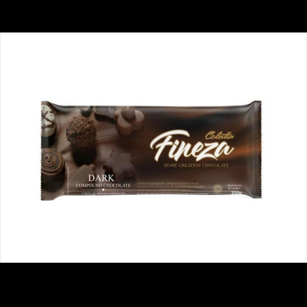 

Collata Fineza Dark Chocolate Compound 250 Gram Coklat Batang