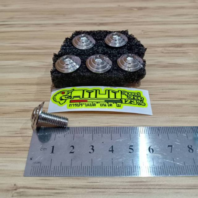 Baut probolt payung stainles chrome silver 6x15 line