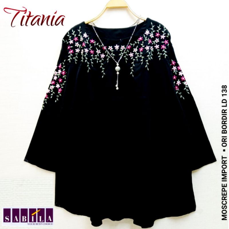 Tunik Blouse Black Series by Sabila [ Tasya Elvira Sherly Marita Titania Janeta Sella Velicia ]