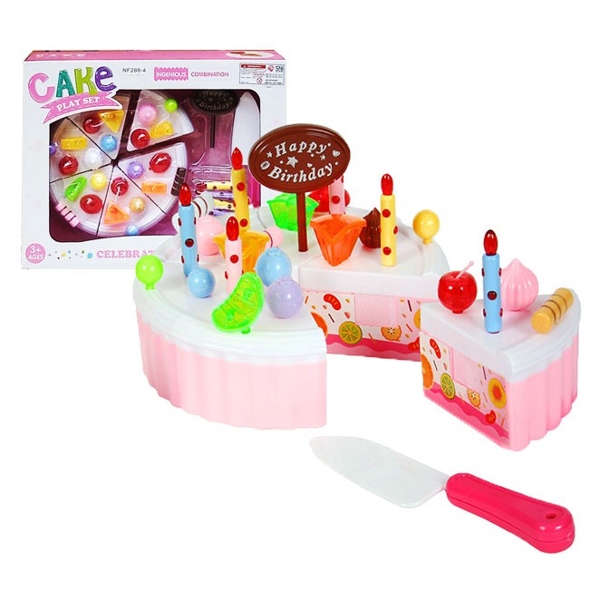 mainan diy birthday CAKE PLAY SET kue ulang tahun 75 pcs