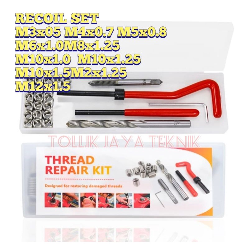 Recoil Set.Alat Repair Baut Slek.Recoil Set Tap Handle dll. M3 M4 M5 M6 M7 M8 M10 M12.baru