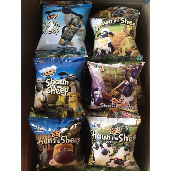 (Sae) Snack SSP Shaun The Seep berhadiah isi 10 pcs
