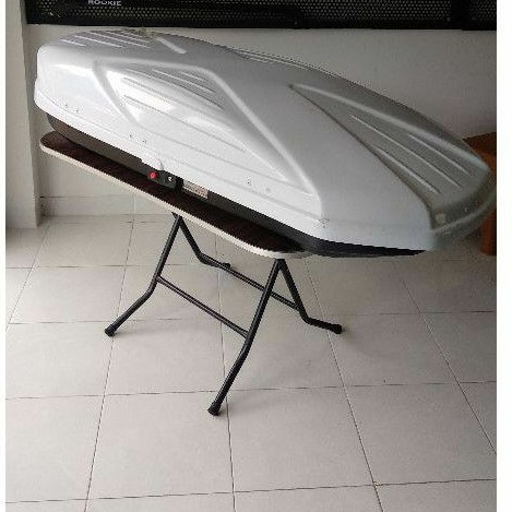 roof box putih glossy/roof box mobil/roofbox mobil bukan kulit jeruk