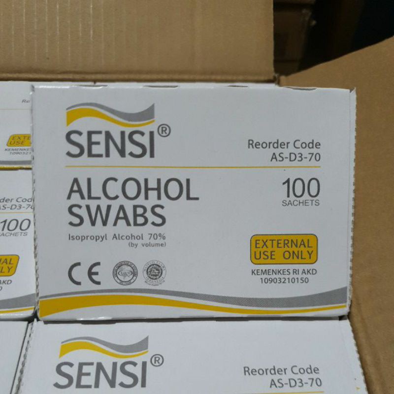 Alkohol Swab SENSI / Sensi Alkohol Swab / Tisu Alkohol 70%