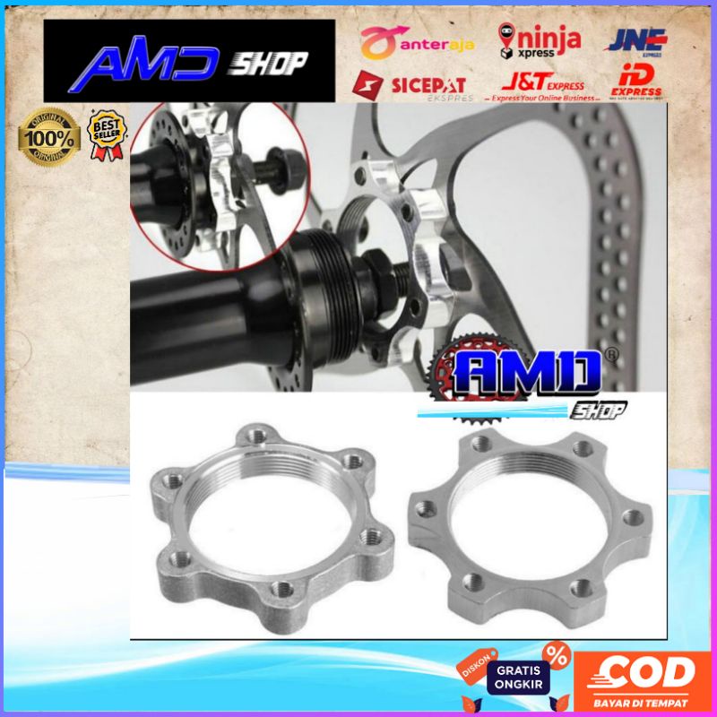 adaptor hub rotor 44mm  rem cakram sepeda