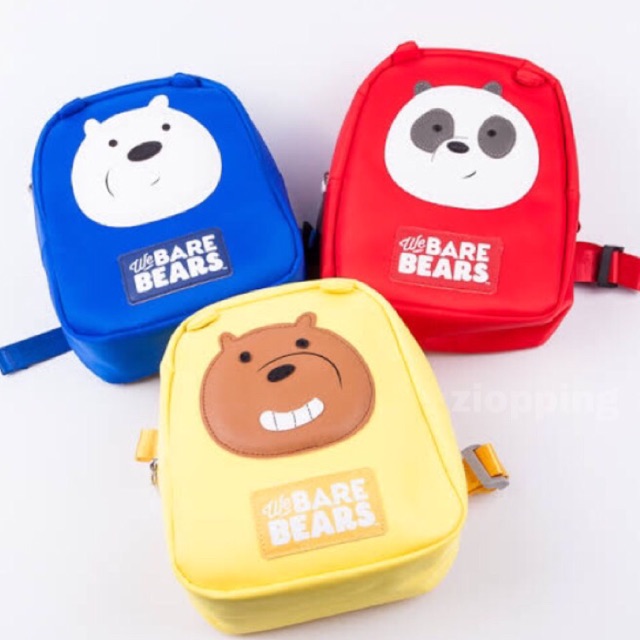 MINISO We Bare Bears / WBB - Tas Punggung Anak / Tas Ransel Anak