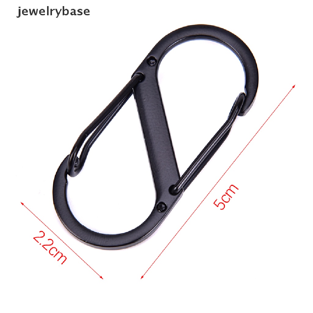 1 Pc Kait Carabiner Bentuk S Bahan Stainless Steel Untuk Outdoor