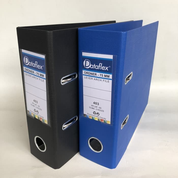 

2 Pcs Ordner PVC Dataflex Ukuran Folio Colour 75mm - Ordner Map F4 2 L