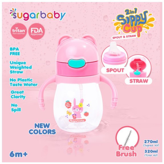 Sugar Baby Tritan Sippy Cup 270ml Botol Minum Cangkir Gelas Anak