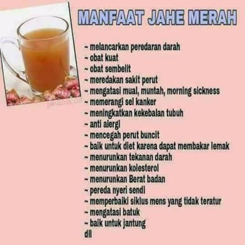 

Bubuk jahe merah instan