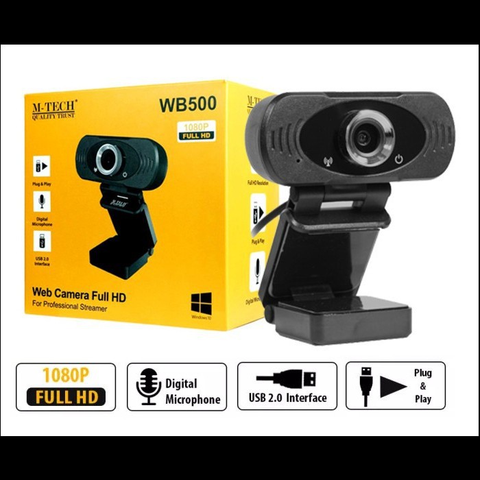 Webcam M-TECH  1080HD WB 500  WEBCAM  CAMERA PC