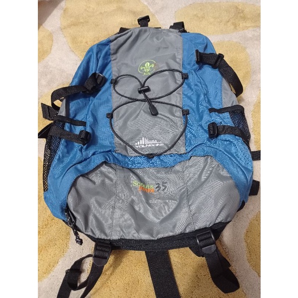 TAS GUNUNG - YOUNGONE SCOUTS JUNBI 35L TAS DAYPACK SEMI CARRIER OUTDOOR SPORT BLUE GREY