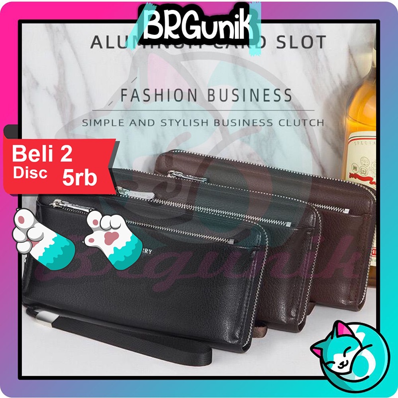BRGUNIK Dompet Baellerry Pria Wanita Panjang Bahan Kulit PU Leather Premium WATCHKITE WKOS D040