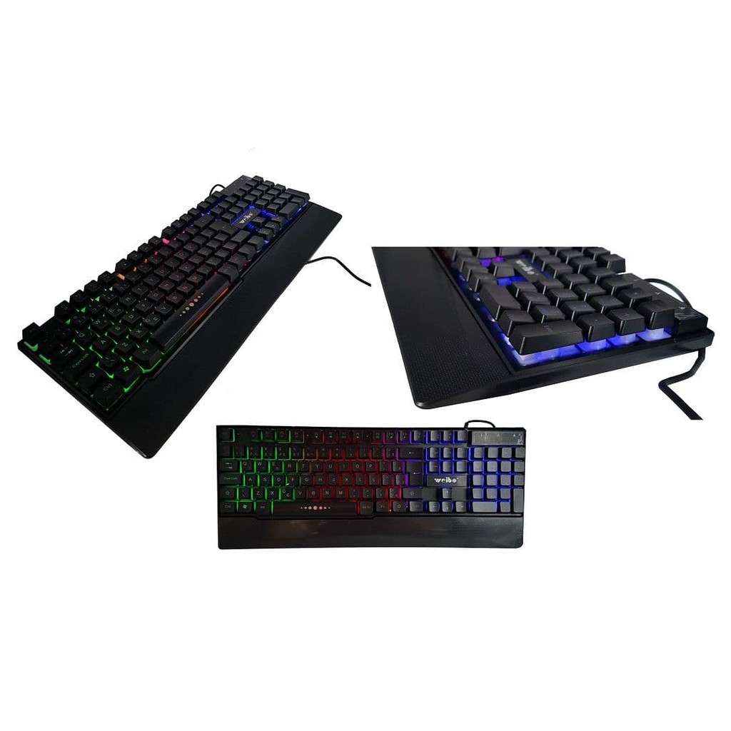 Best Promo! KEYBOARD GAMING WEIBO WB 100 BACKLIGHT GAMER KEYBOARD DARK HERO Sale!