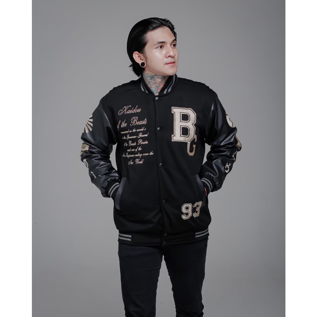 Jaket Varsity Baseball Softball Original BGSR Unisex Pria Wanita Jaket Versity Jumbo Cewek Cowok