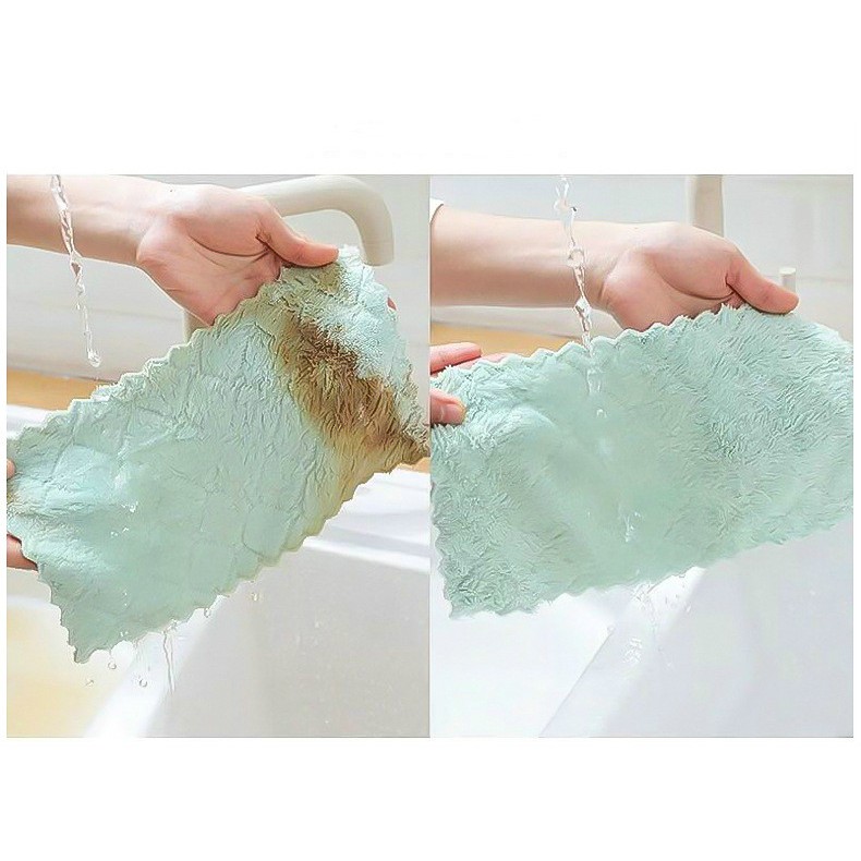 Kain Lap Tangan Handuk Magic Praktis Handuk Mini Microfiber Cuci piring Towel Travel