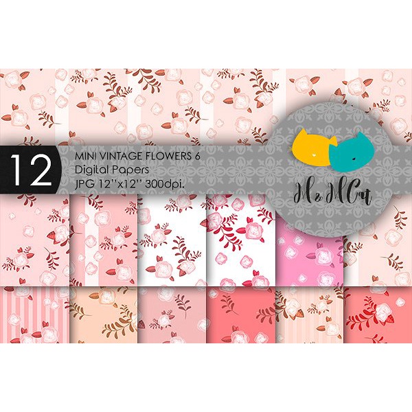 Mega Bundle 72 FloraL Patterns - JPEG Ultra HD